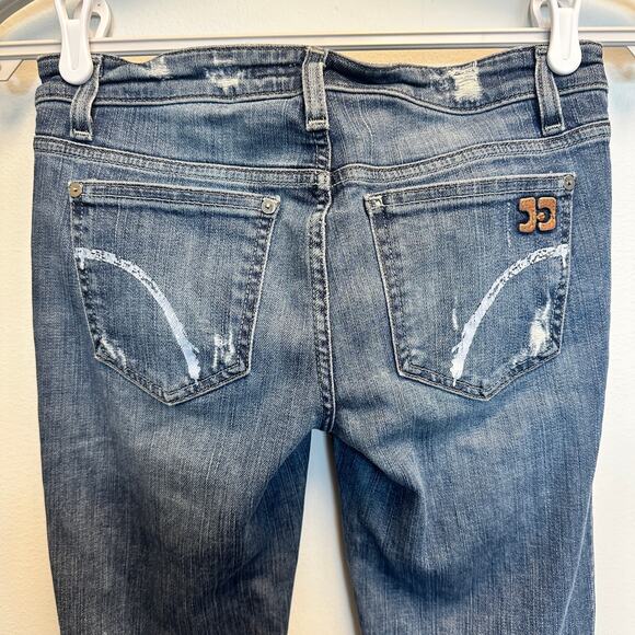 Joe’s Jeans Provocateur Petite Low-Rise Bootcut in Klum Distressed Medium Wash - Picture 7 of 10